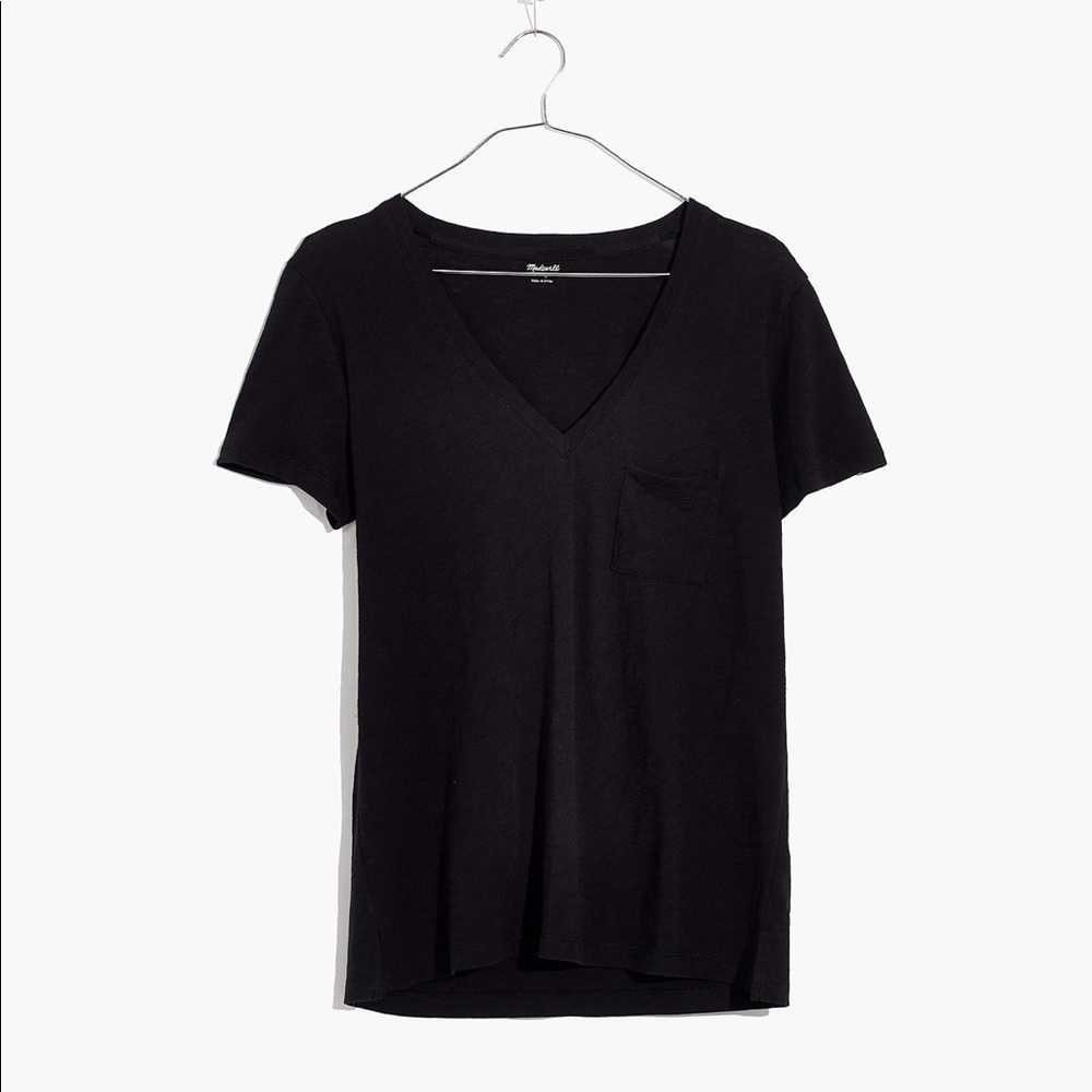 Whisper Cotton V-Neck Pocket Tee
